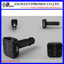 2016 nuevo diseño manos libres Bluetooth FM transmisor con cargador de coche USB doble